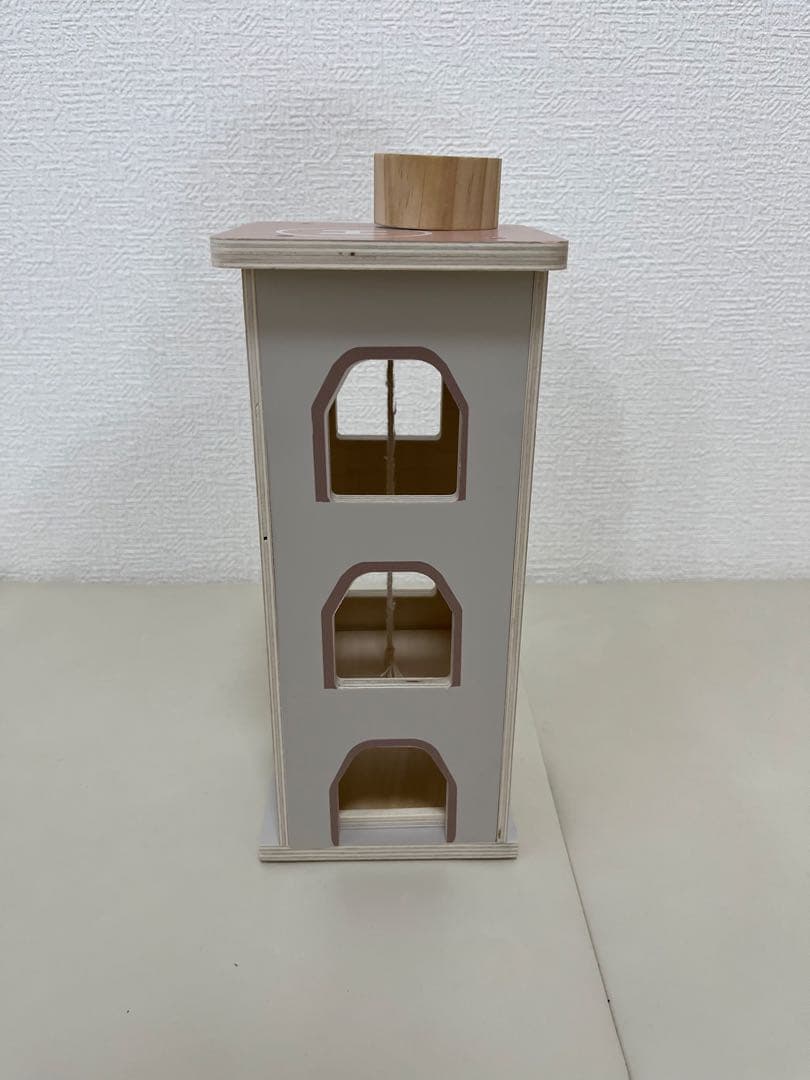 3COINS ミニカー立体駐車場　収納棚　エレベーター三点セット