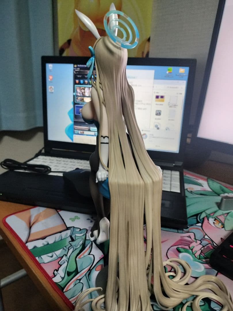 ブルアカ アスナ バニーガール フィギュア　※台座欠け