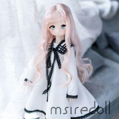 F53 BJD 1/3 人形 ドール ウィッグ カツラ 耐熱 ハンドメイド