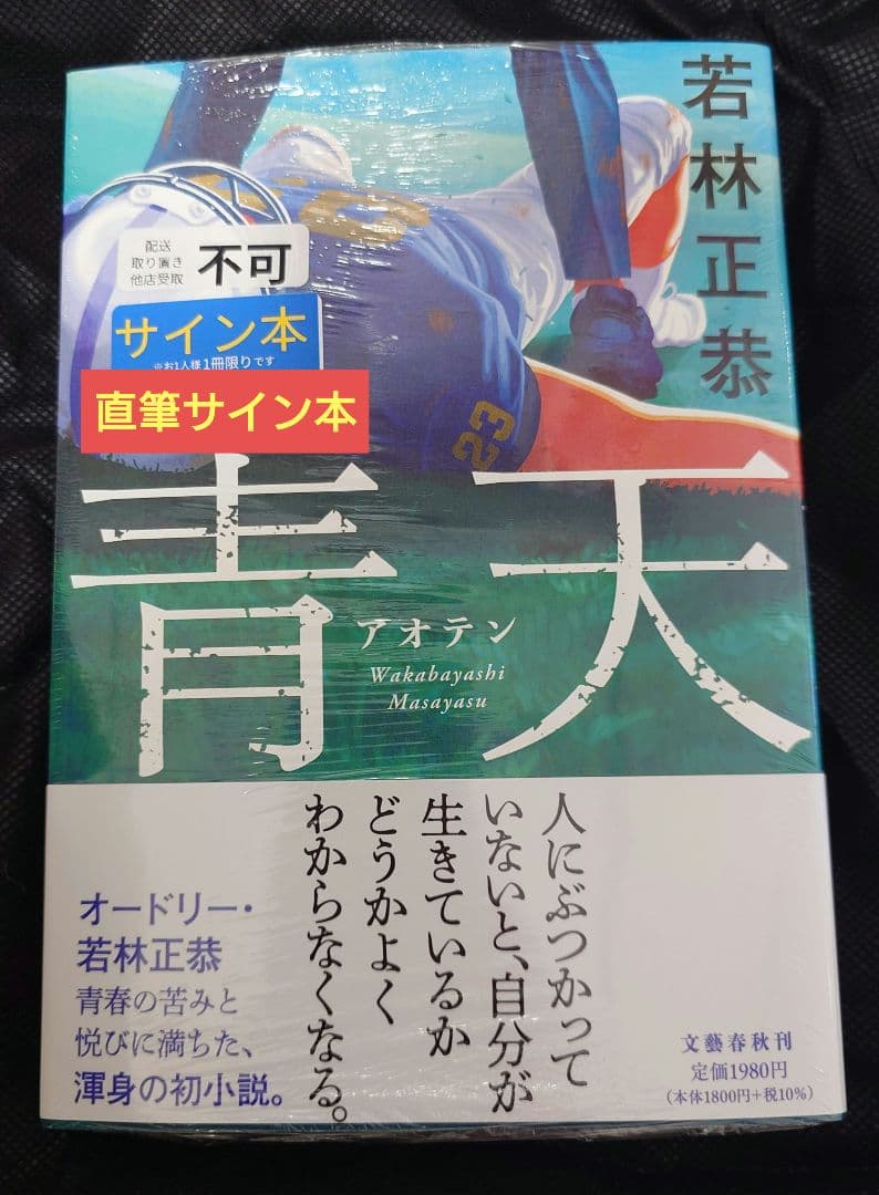 【直筆サイン本】若林正恭 「青天」