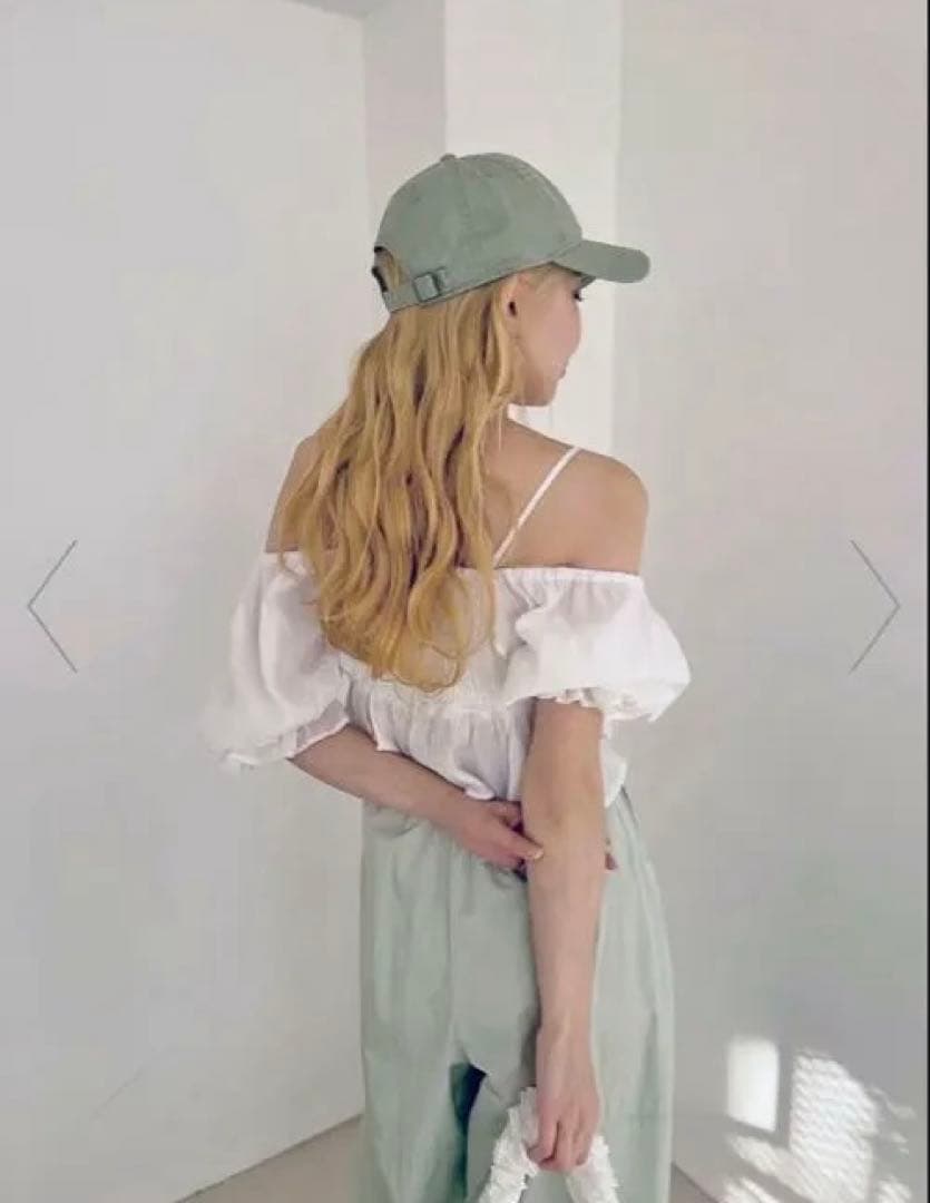 スナイデル　クロップドバリエブラウス　WHT