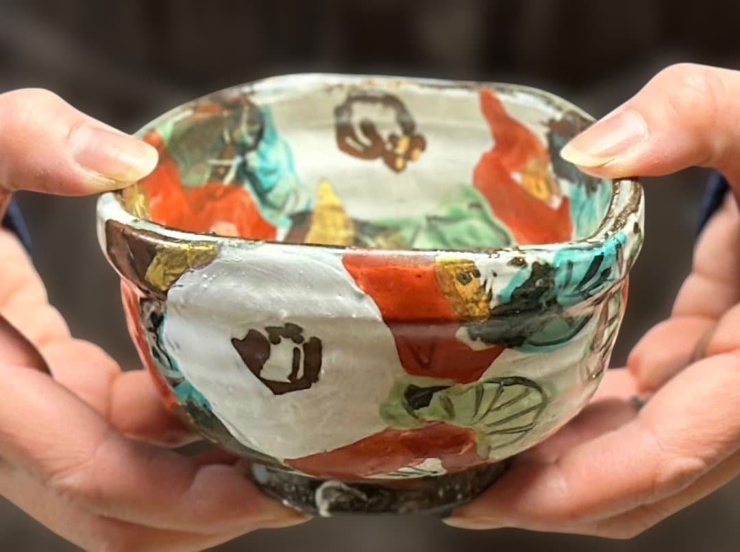 新品　和田一人作　小鉢　湯呑　一服碗　紅白椿　小抹茶碗　プレゼント　ラッピング