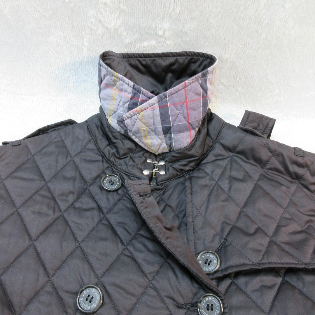 ✨美品✨Barbour バブアー キルティング トレンチコート 40 裏チェック