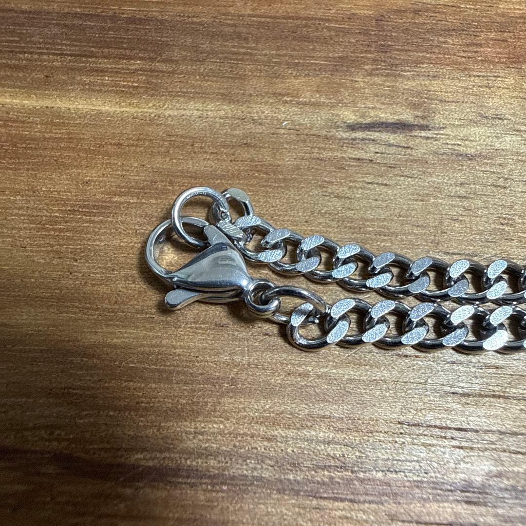 KY62 ブルガリ オニキス サークルネックレス 美品