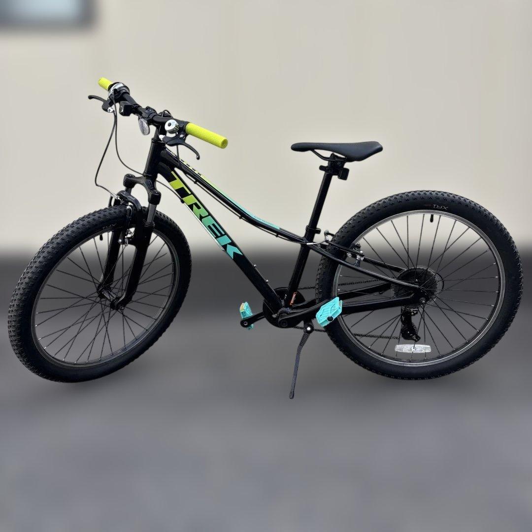 TREK24 キッズバイク ブラック/アクア ロードバイク　クロス　自転車