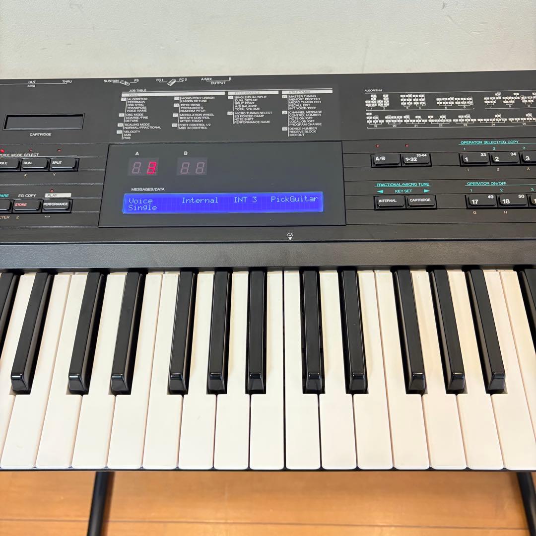 【美品！・動作良好】ヤマハ シンセサイザー DX7 II-D ケース&ROM付属