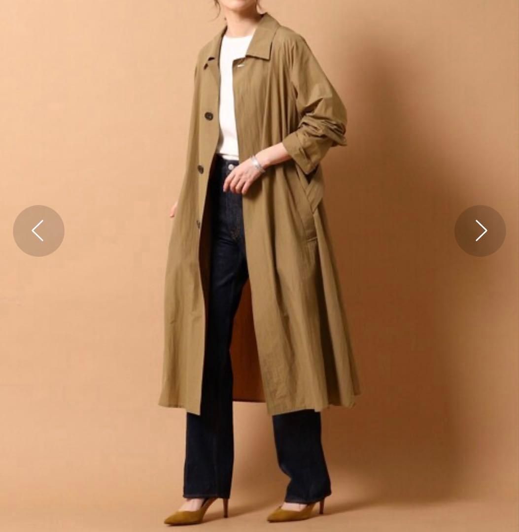 美品✨21SS ティッカ ライトコート ベルト スプリング ゆったり 洗える F