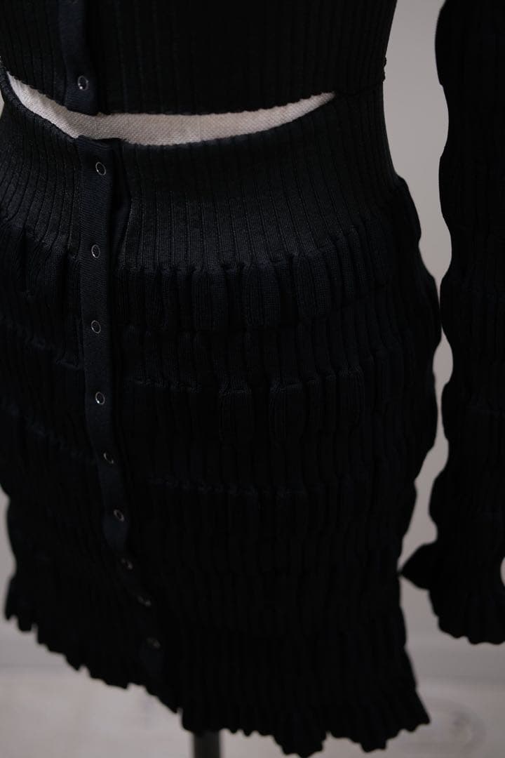 トップス FETICO STRIPE KNIT CARDIGAN