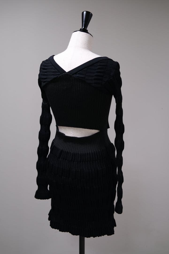 トップス FETICO STRIPE KNIT CARDIGAN
