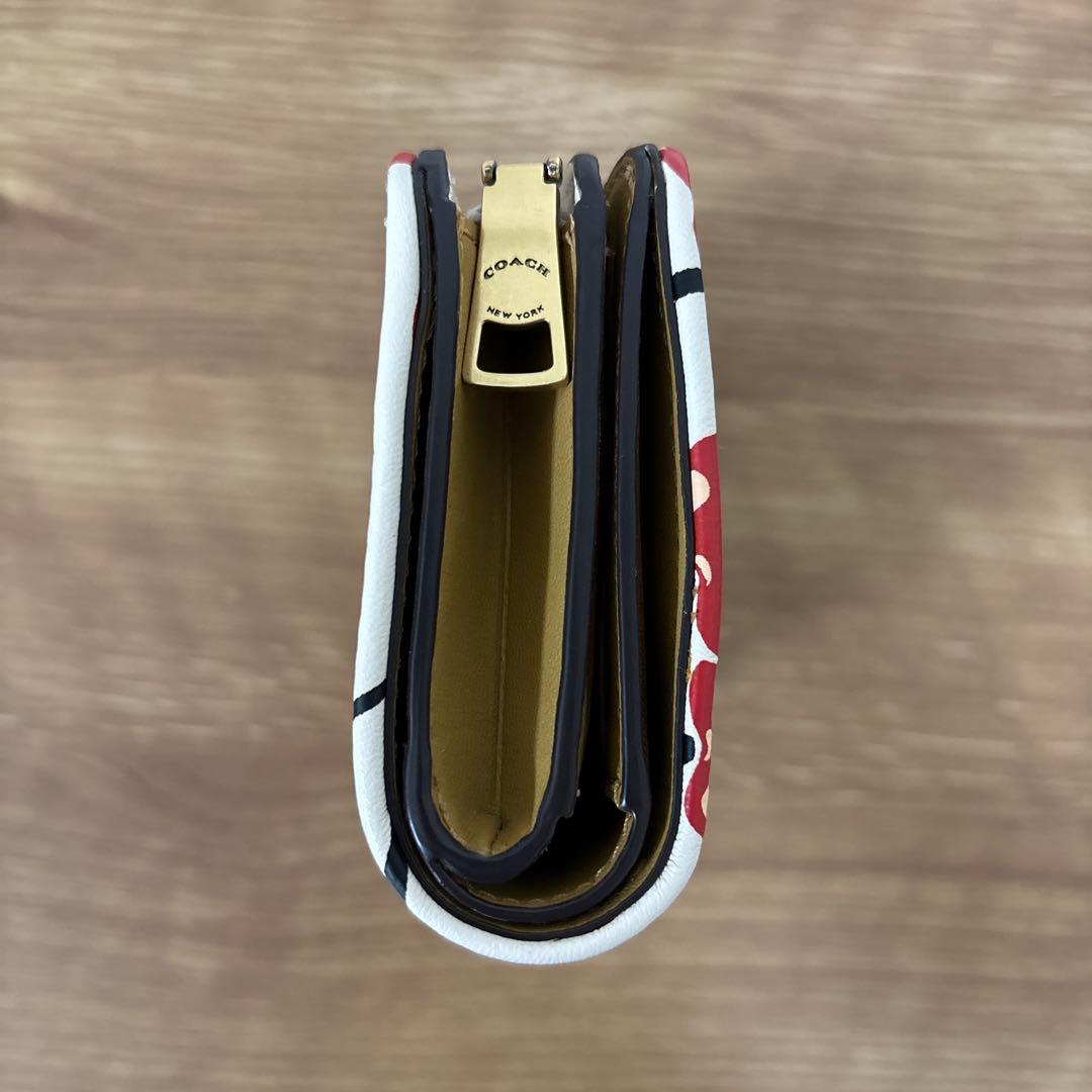 【未使用】Coach チェリー柄 二つ折り財布