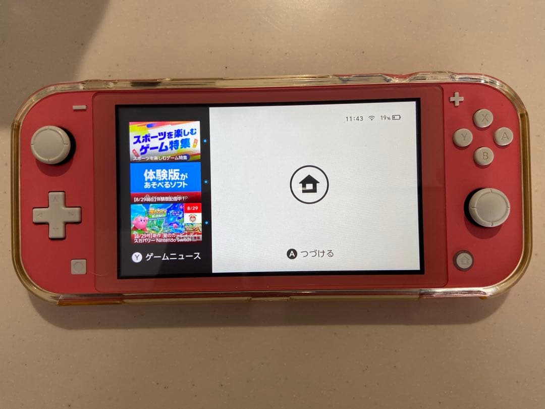 さ*く様 スイッチライト2台セット　箱付き　画面保護シール、保護ケース付き