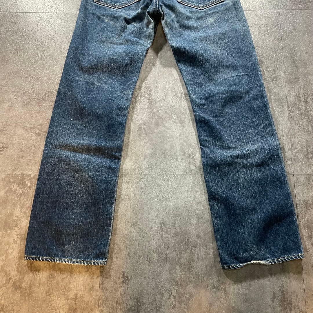 MOMOTARO ストレートジーンズ w26 ヒゲ フェード