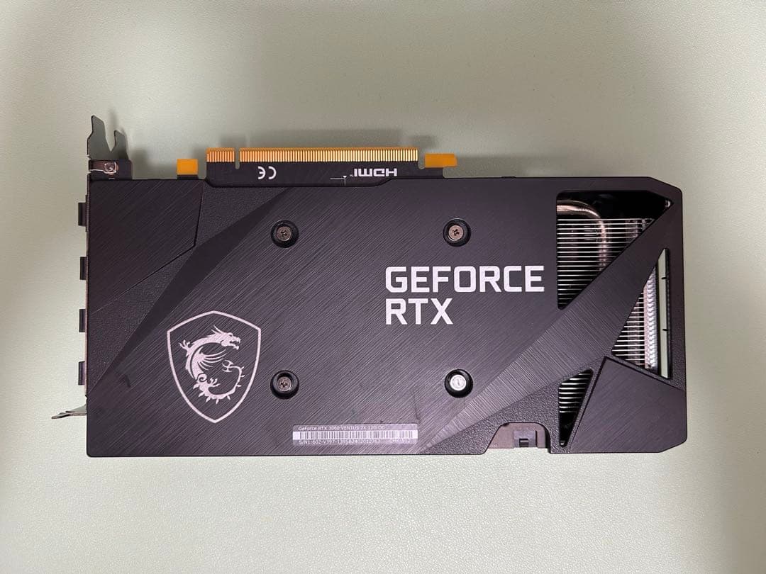 MSI GeForce RTX3060 VENTUS 2X 12G OC 動作済