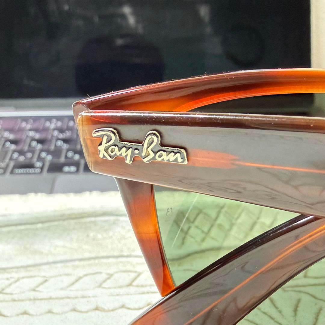 Ray Ban レイバン ブラウンプラスチックフレームグリーンレンズ サングラス