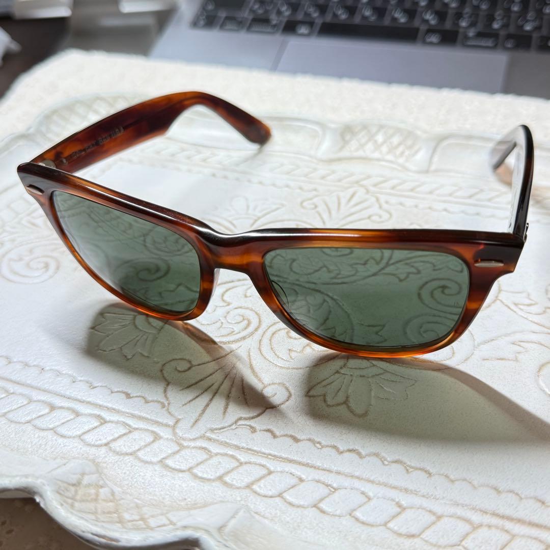 Ray Ban レイバン ブラウンプラスチックフレームグリーンレンズ サングラス