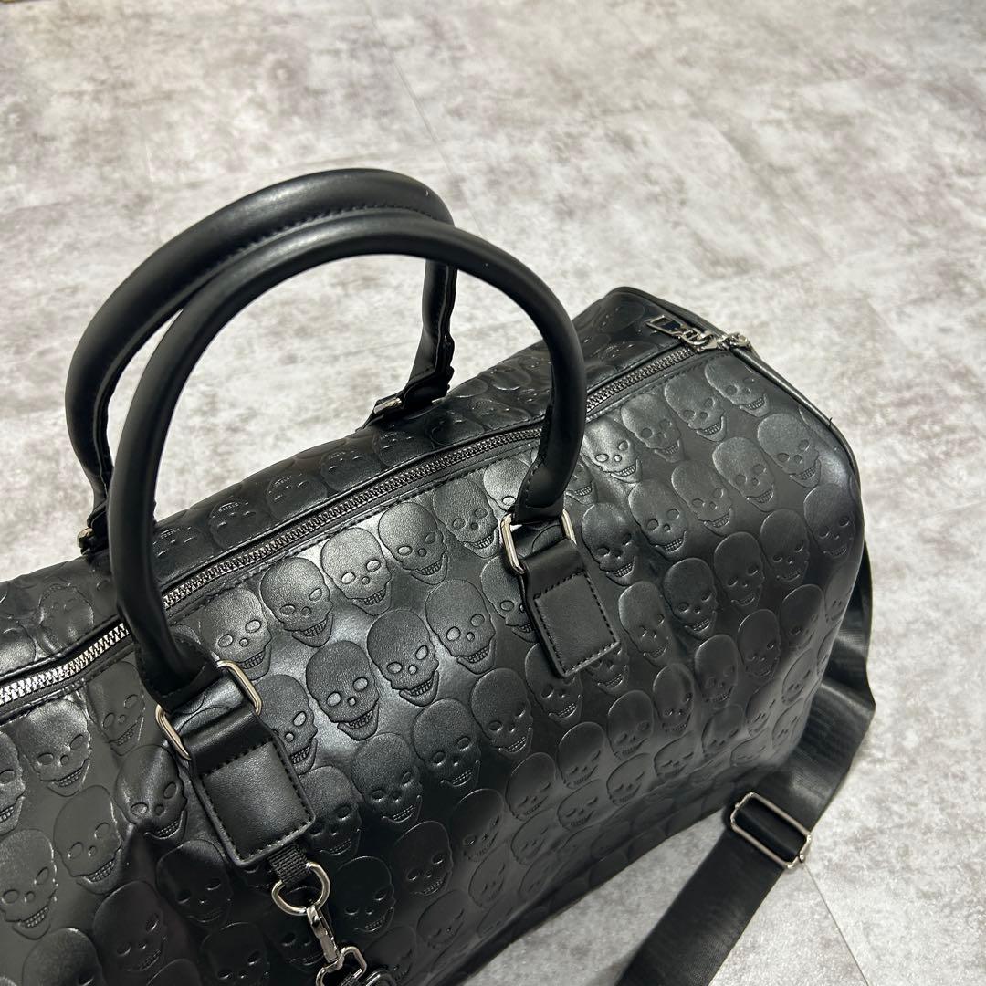 Archive - 骸骨 Skull leather boston bag