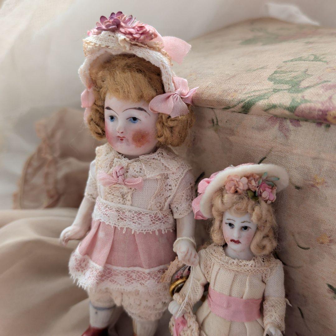 1900s　ドイツ　アンティーク　ミニョネット　ドールセット