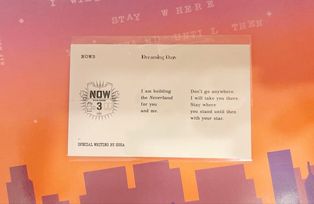 BTS NOW3 DVD トレカ dreaming days