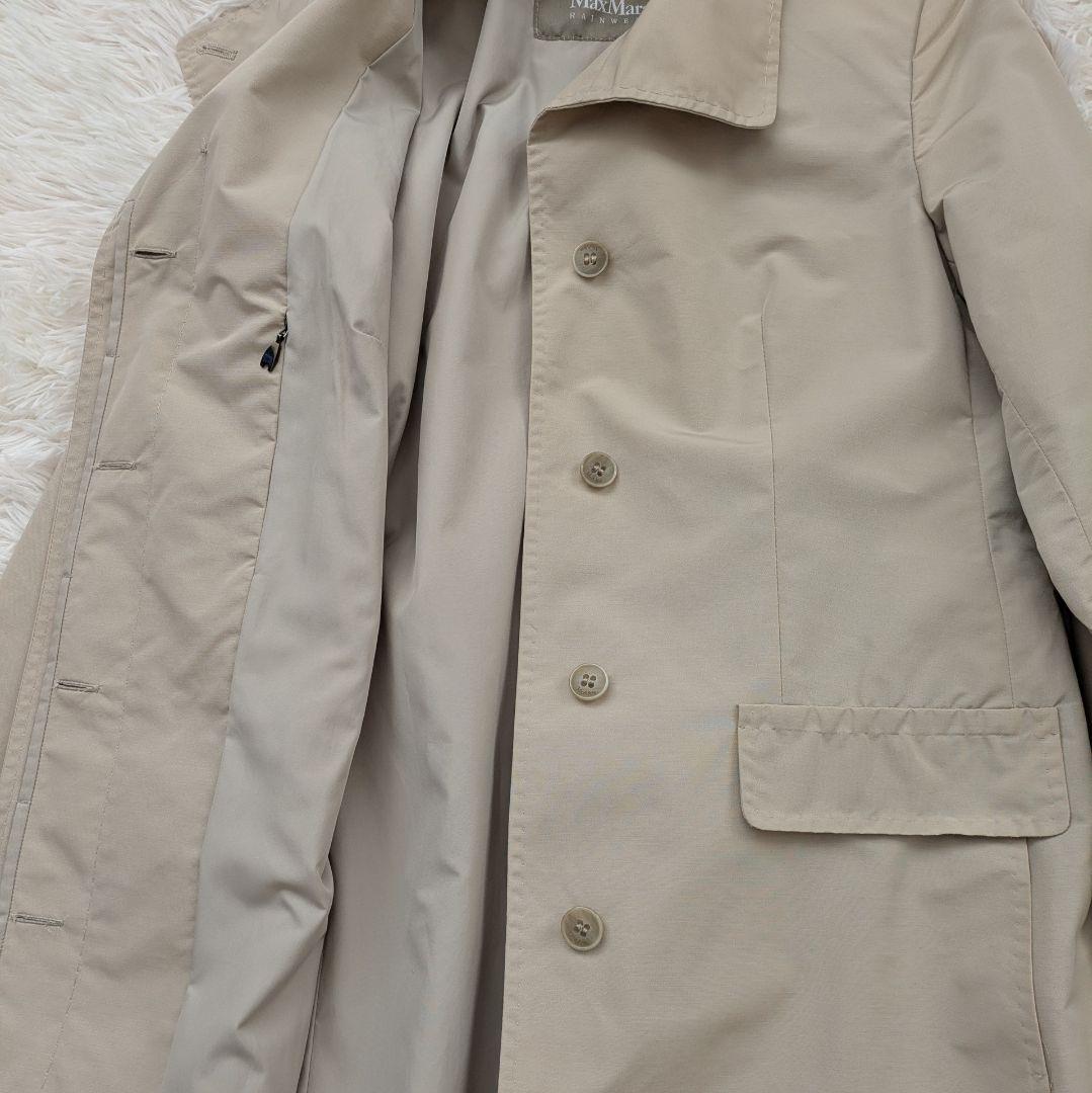 MaxMara RAINWEAR　トレンチコート　ベルト　比翼　ベージュ　42