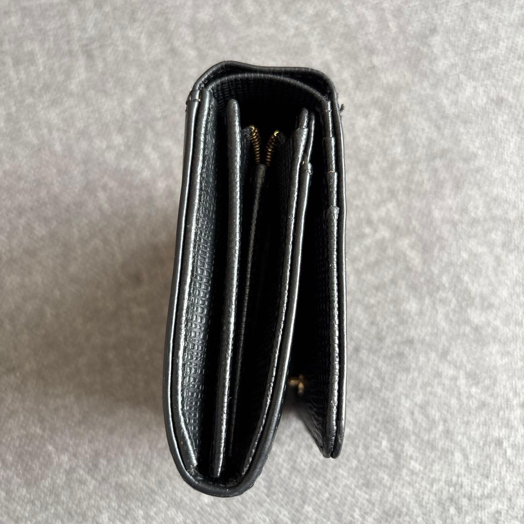 【美品】アニエスベー　Agnes b 二つ折り財布　ブラック　レディース