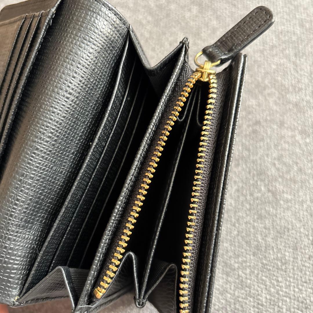 【美品】アニエスベー　Agnes b 二つ折り財布　ブラック　レディース