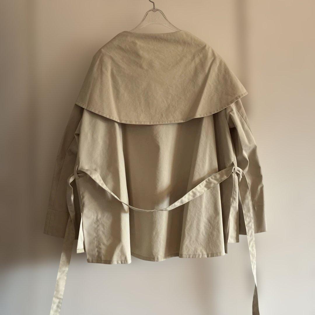 極美品、未使用品、ベージュ オープンフロントジャケット
