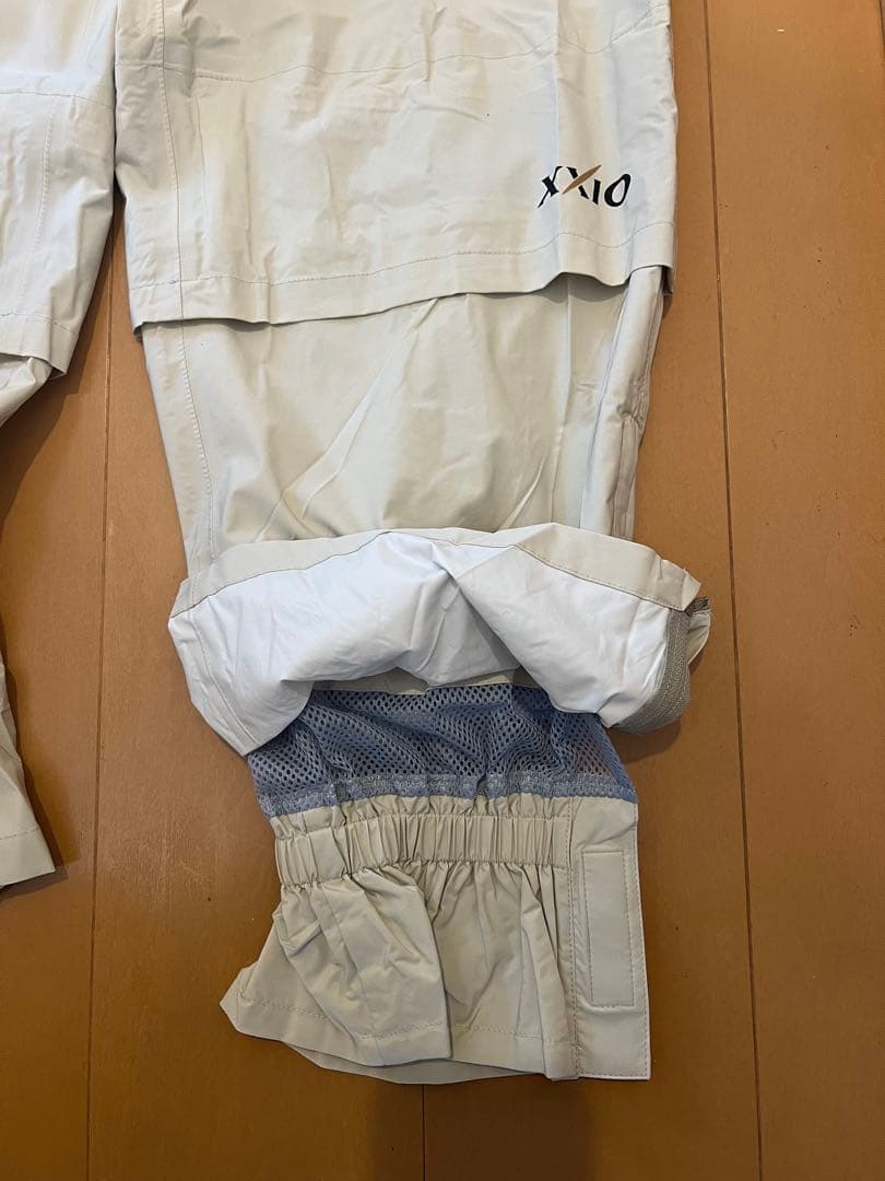 XXIO レインウェア LLサイズ ベージュ/ネイビー(未使用品)