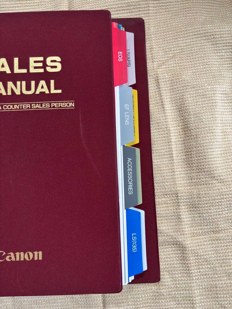 キャノン SALES MANUAL カメラ販促用・非売品