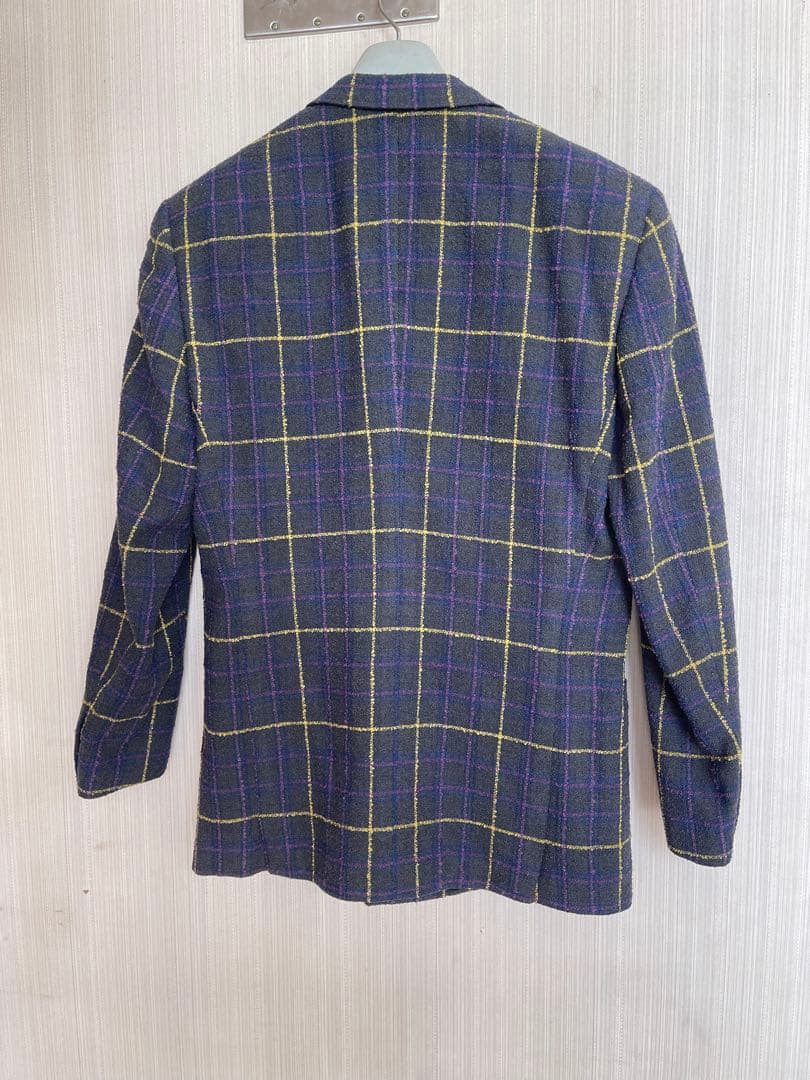 GIANNI VERSACE チェック柄ジャケット