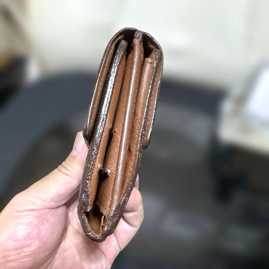 ⑤★在庫セール/良品 ♪モノグラム Wホック折財布