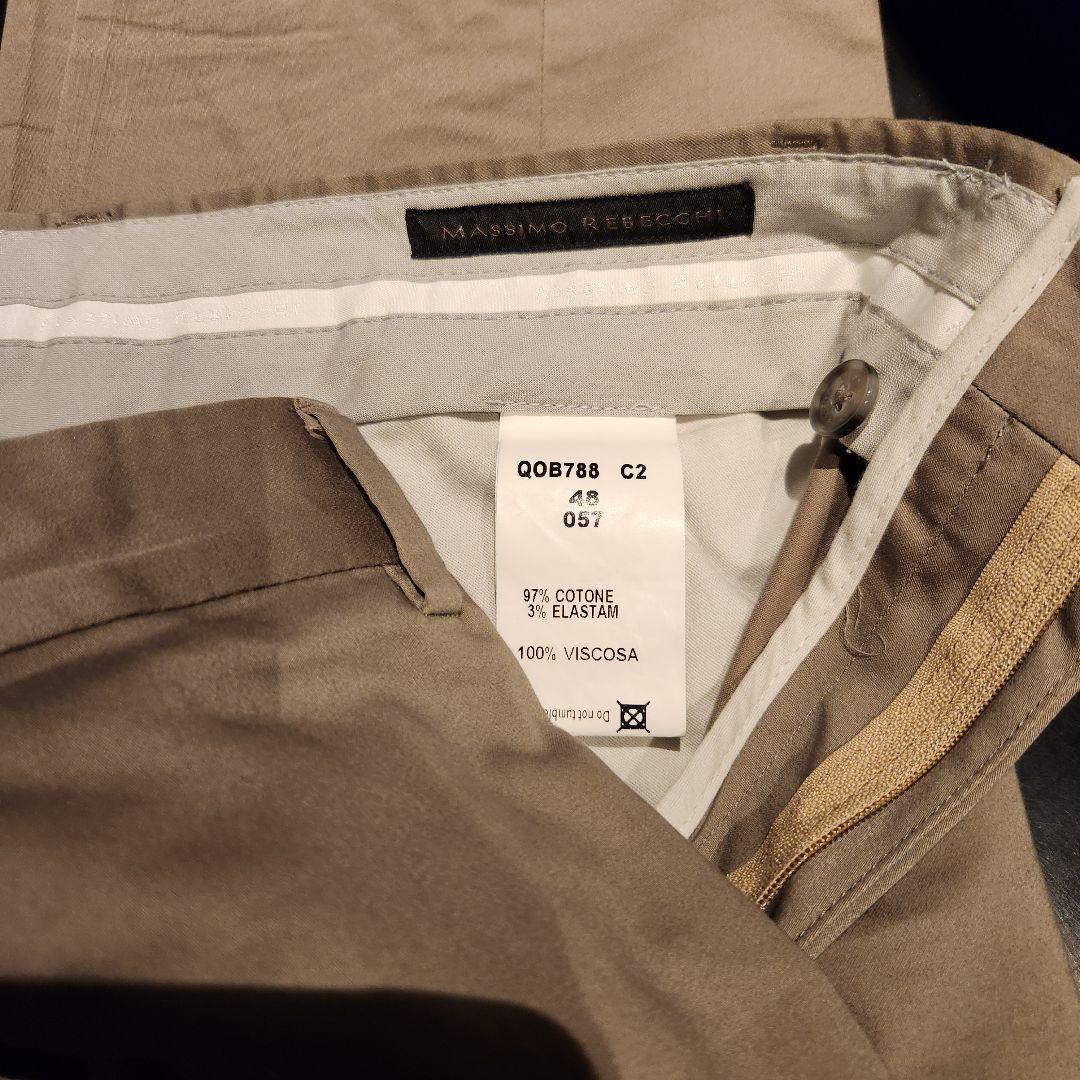 イタリア製有名ブランドMASSIMO REBECCHI ベージュセットアップ