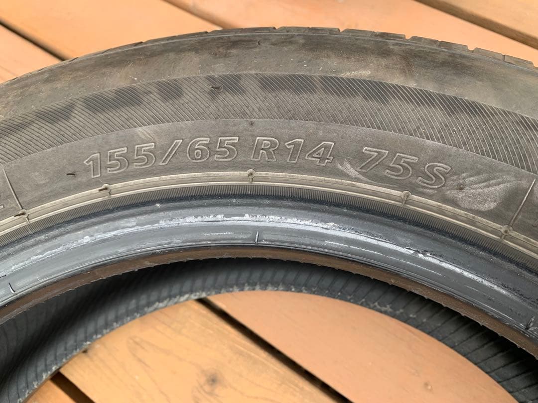 【送料無料】ブリヂストン　ネクストリー　155/65R14 中古4本セット