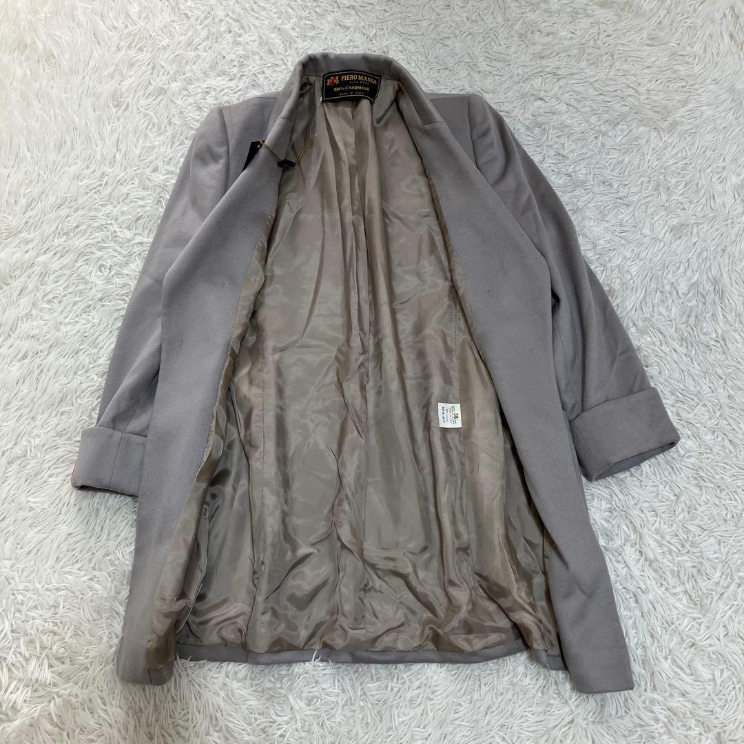 新品 ピエロマッサ ロングジャケット チェスターコート カシミヤ１００％ ３８