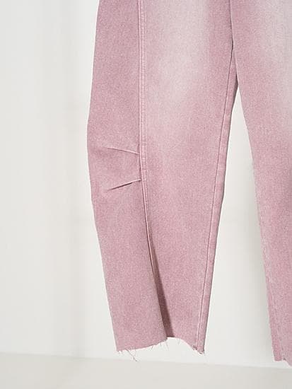 36 新品 完売品 YENN ニータックデニムパンツ ピンク
