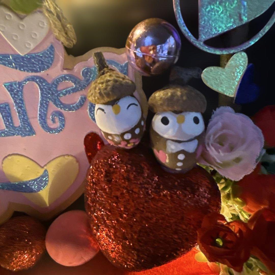 どんぐりアート♡StValentine タペストリー 2点♡