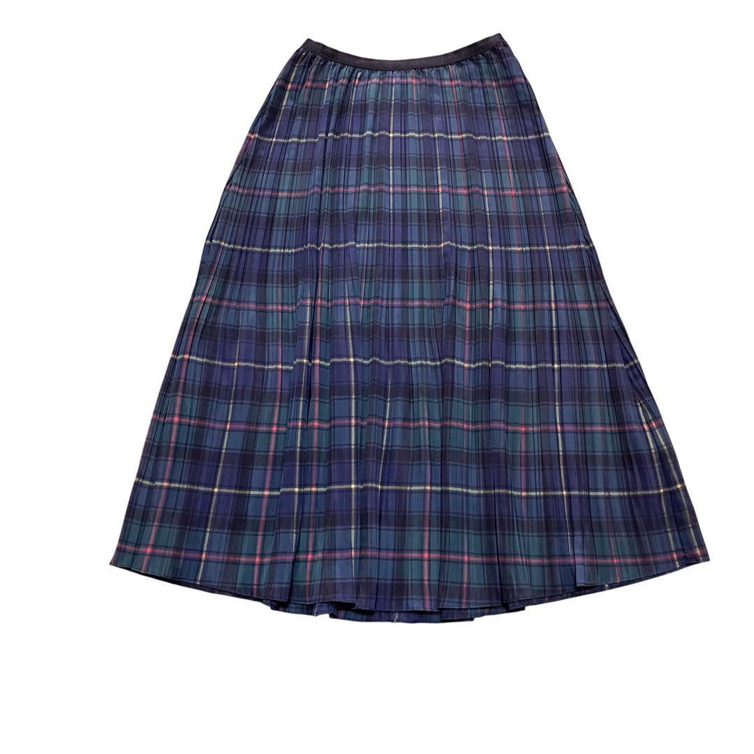 Polo by RALPH LAUREN チェックプリーツロングスカート