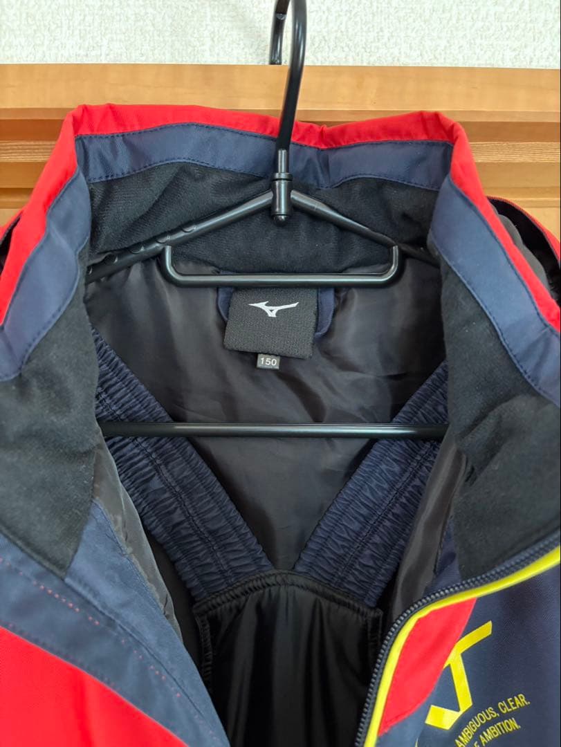 Mizuno 子ども用スキーウェア レッド/ネイビー
