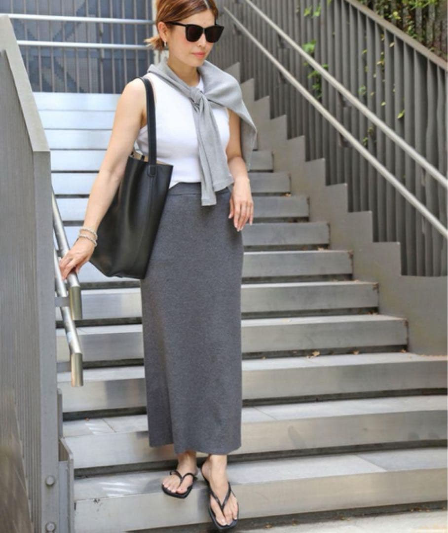 Deuxieme Classe tranquil knit スカート