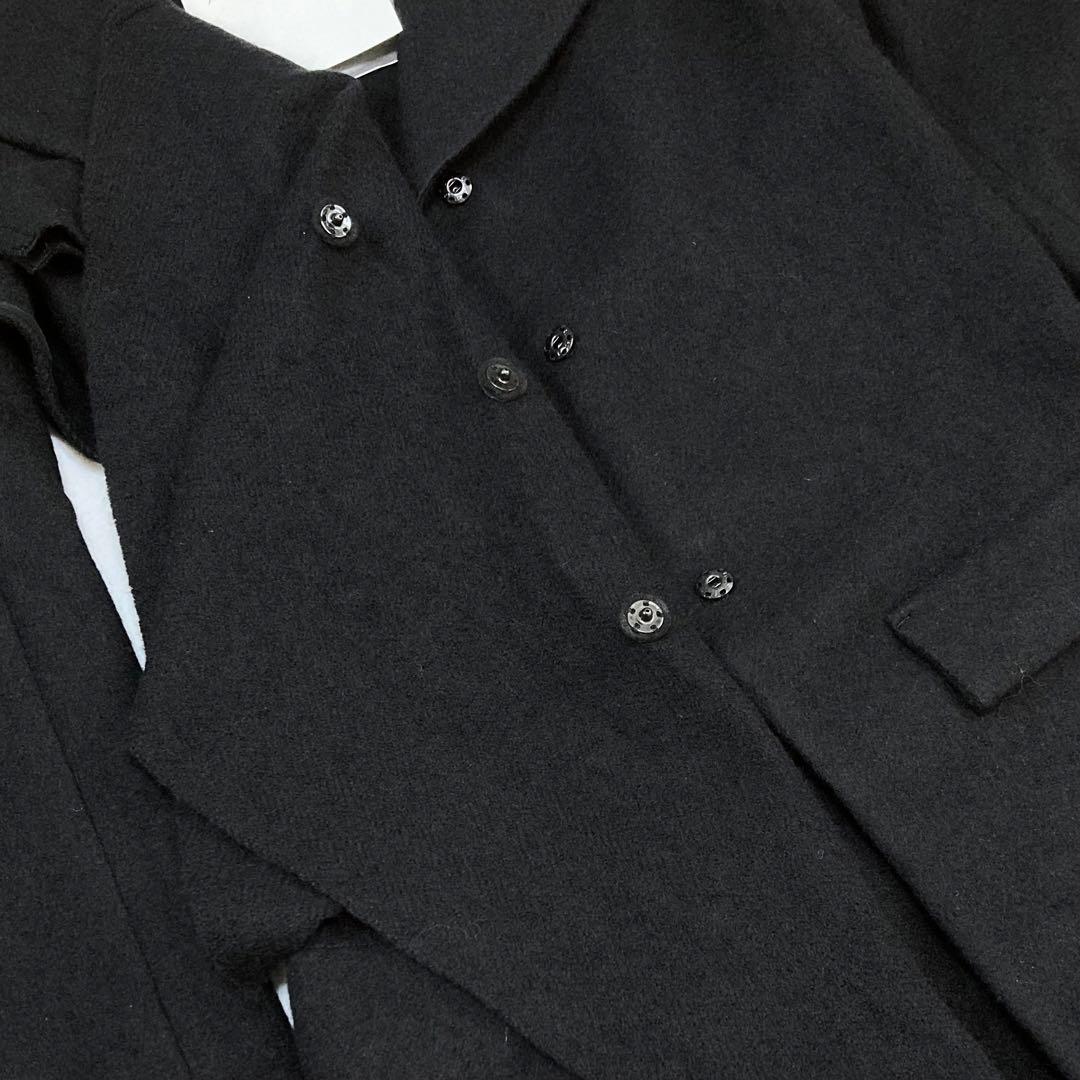 ヨウジヤマモト GAUZE HERRINGBONE JACKET 黒1