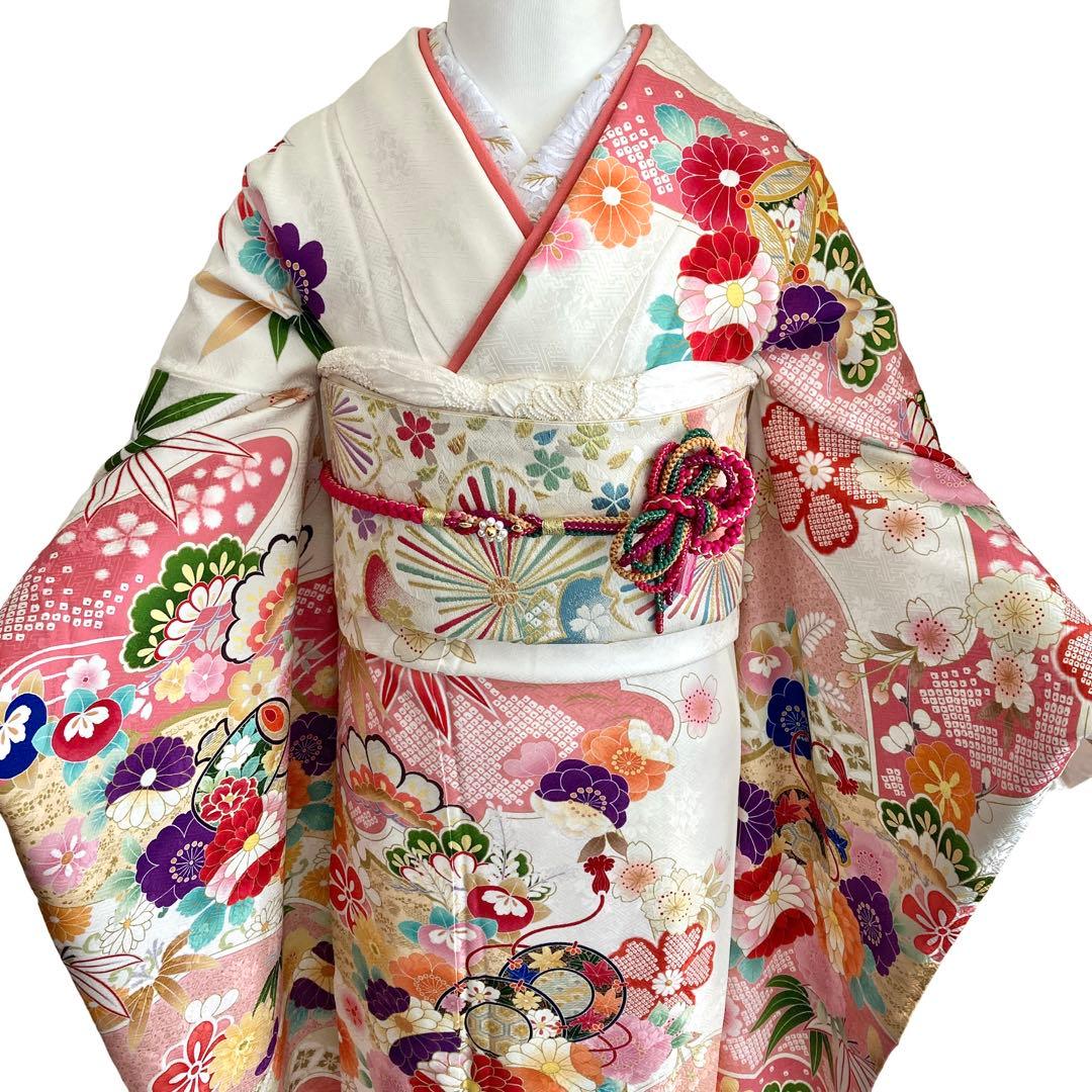 鈴乃屋 宝尽くし 鼓 振袖6点セット‼️振袖セット フルセット NO5＋ま14