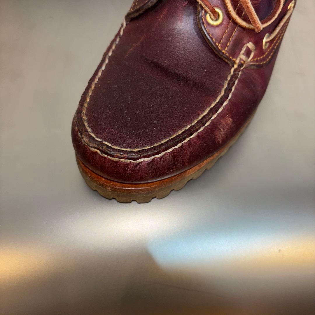 靴 Timberland 3 Eye Lug Burgundy 7w