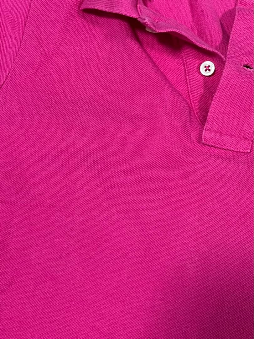polo ラルフローレン ポロシャツ ビックポニー　 y2k グランジ ピンク
