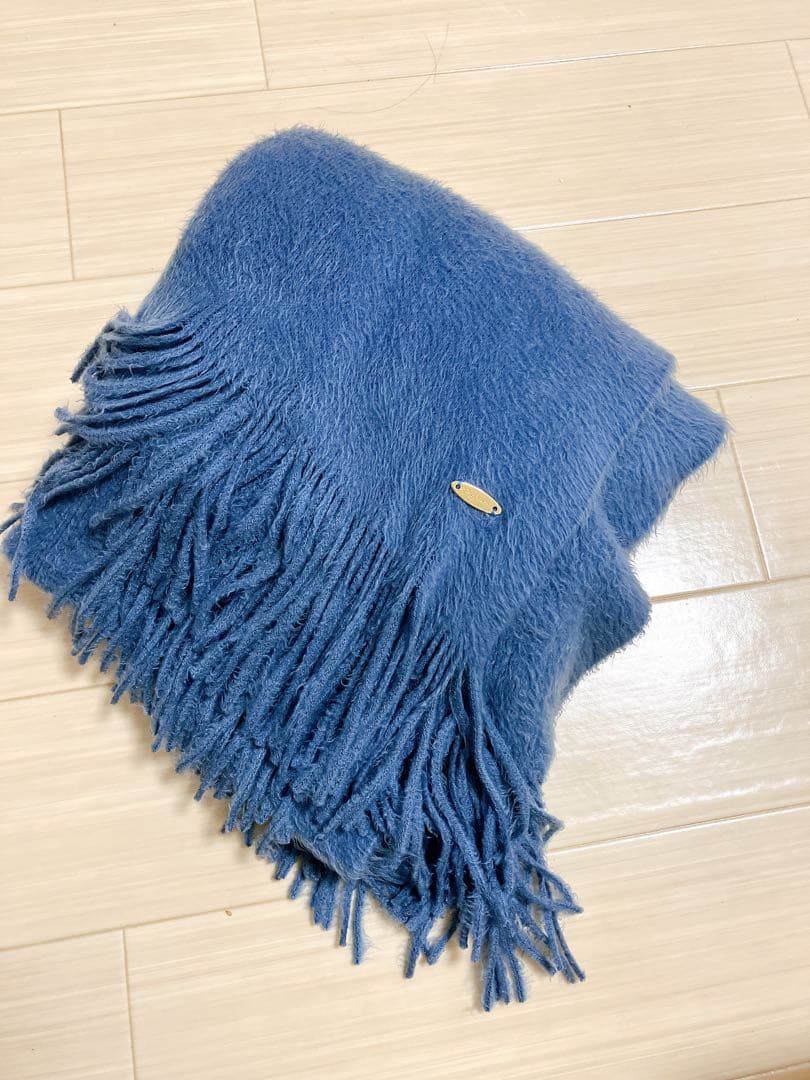 crewre モイストタッチボリュームストール　ブルー