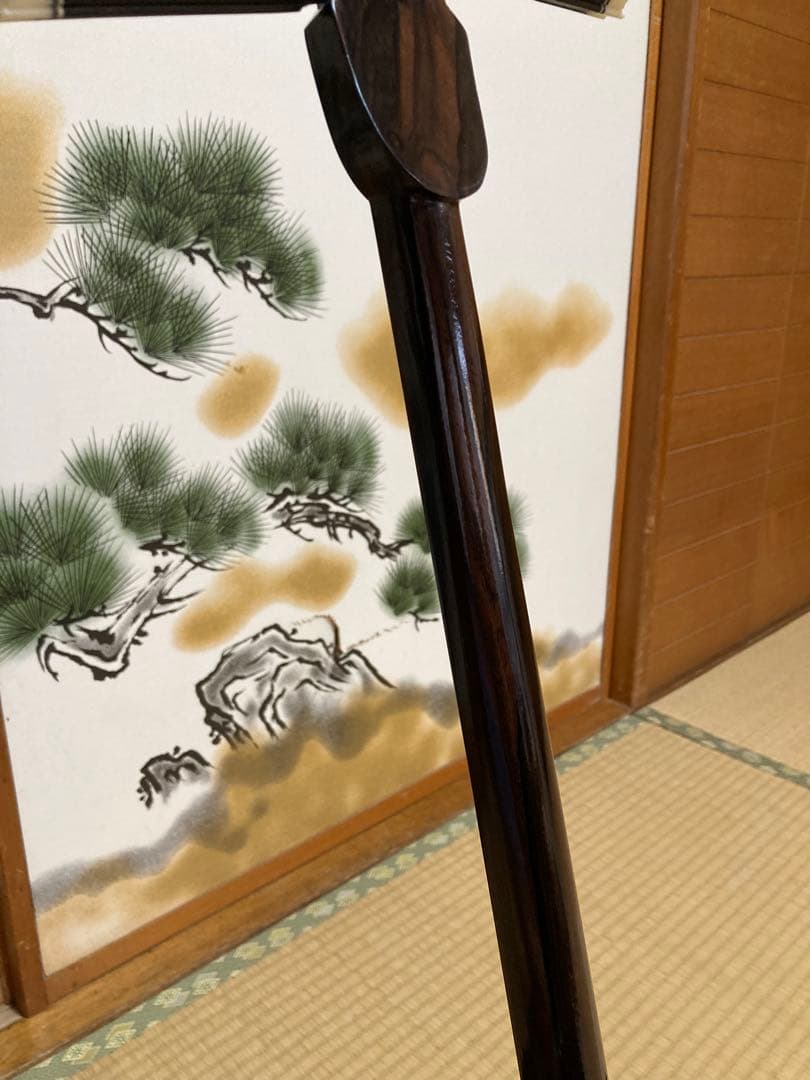 沖縄三線！黒木！黒檀！カマゴン！知念大工型！本蛇皮　本張り【一枚張り】
