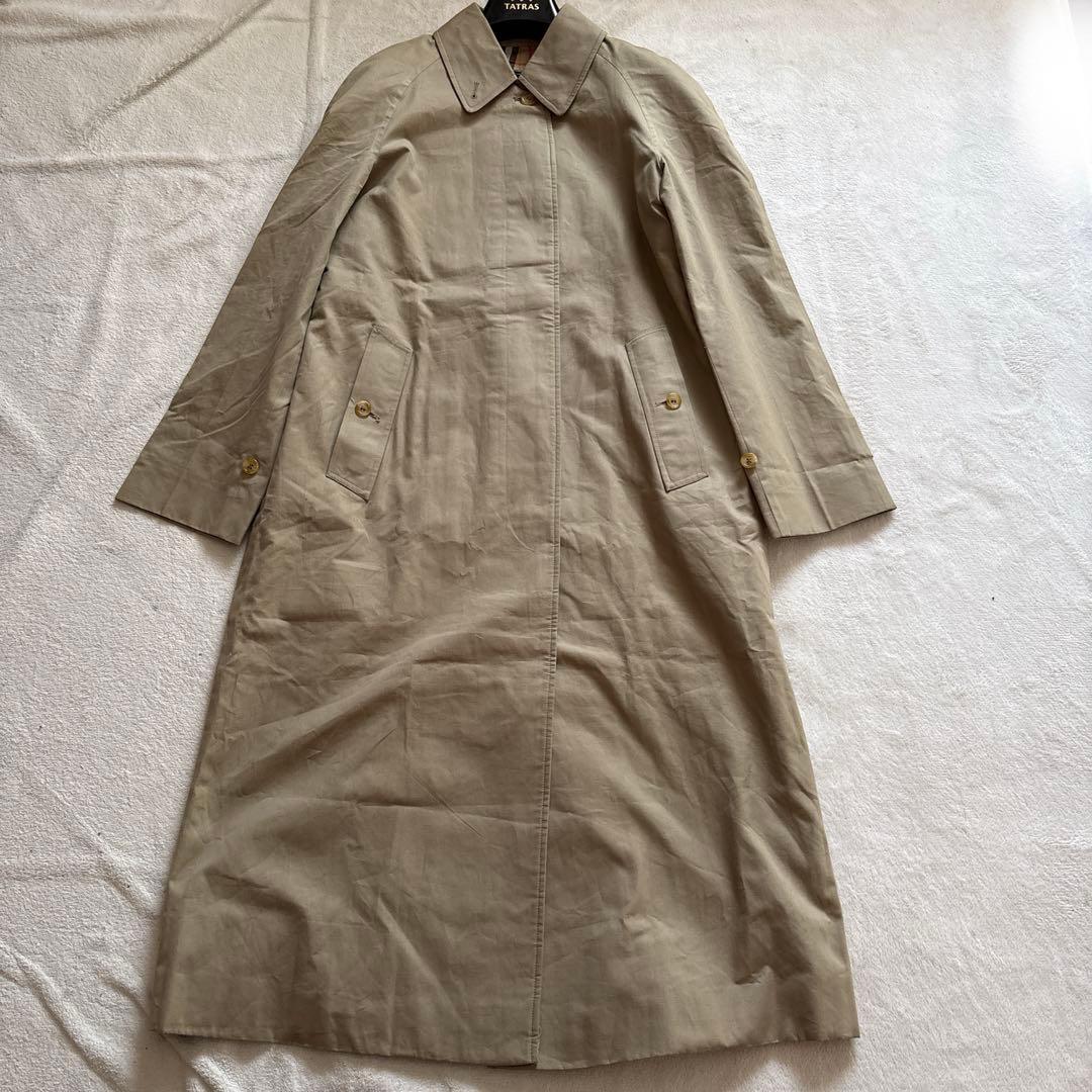美品✨英国製 80～90s バーバリー ステンカラーコート 軽め　ノバチェック
