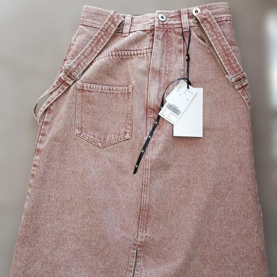 スカート AMERI MEDI INVERT SUSPENDER DENIM