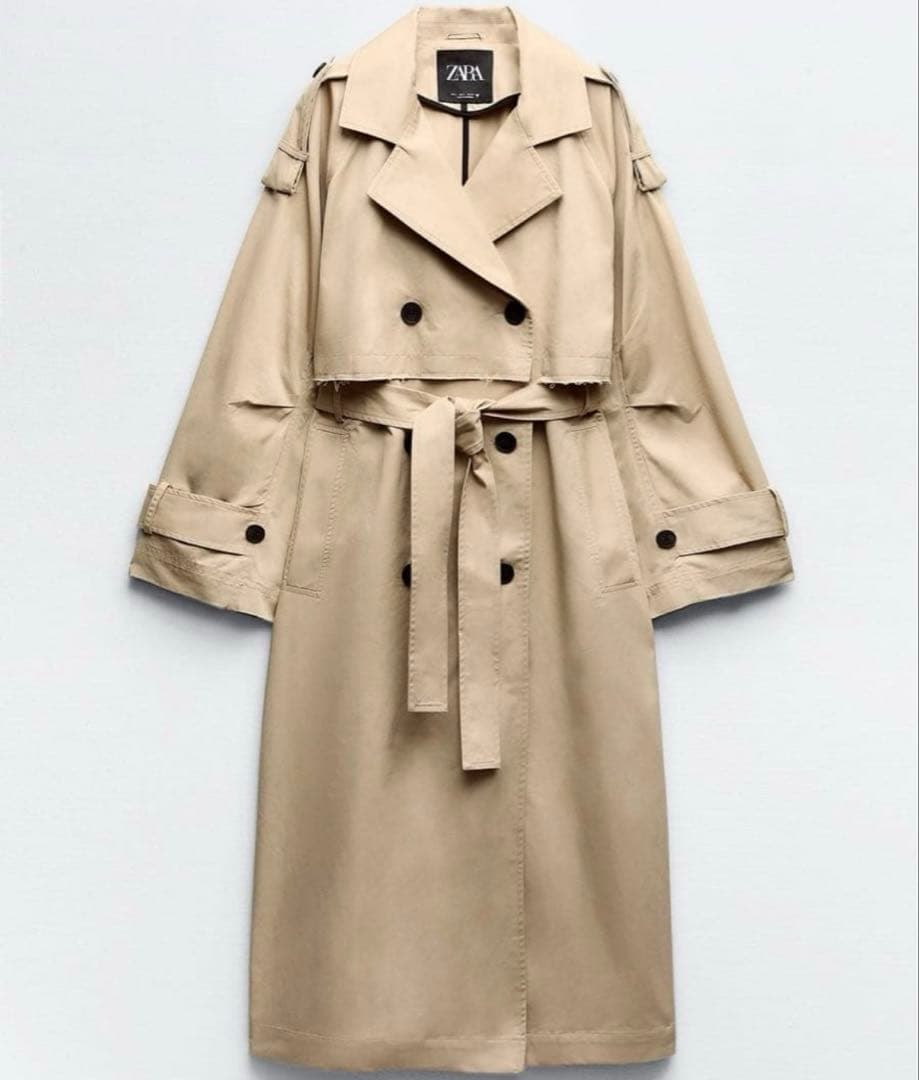 【新品・未使用】ZARA エキストラロング トレンチコート　xs