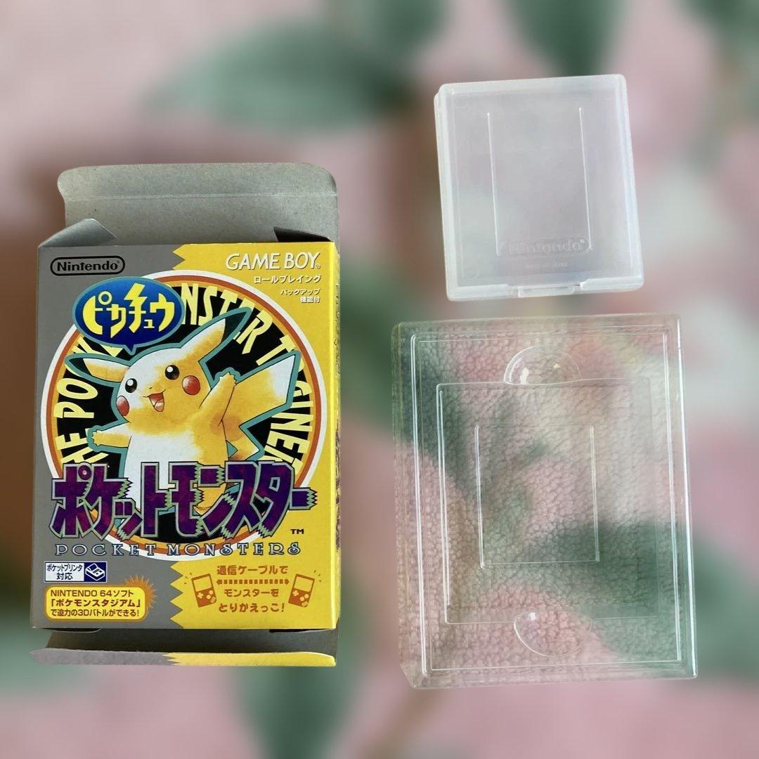 ゲームボーイ　ポケットモンスター　ピカチュウ版　箱説明書マップ付　ソフトなし
