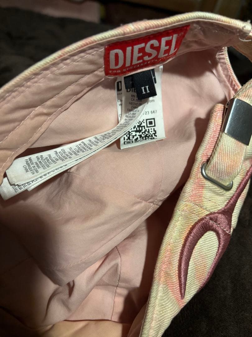 DIESEL c-aren pink キャップ