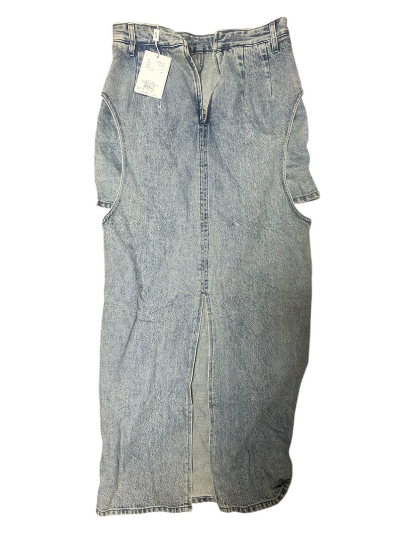 がみ クラネ CIRCLE CUT LAYERED DENIM SKIRT